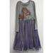 Disney Dresses | Disney Princess Girls Ariel Little Mermaid Dress M 7 8 Purple Gray Sequin Tulle | Color: Gray/Purple | Size: Mg