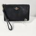 Coach Bags | Coach Polished Pebbled Leather Zip Top Wristlet No 22952 Euc | Color: Black/Gold | Size: Os