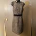 J. Crew Dresses | J Crew Sparkle Tweed Sheath Dress Velvet Frayed | Color: Black/Gray | Size: 0