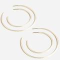 J. Crew Jewelry | J. Crew Nwt Thin Hoop Set-Of-Two Earring Pairs - Gold | Color: Gold | Size: Os