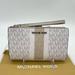 Michael Kors Bags | Michael Kors Large Double Zip Wallet Wristlet | Color: Cream/White | Size: Os