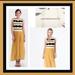 Anthropologie Dresses | Anthropologie Dear Creatures Mojave Striped Knit Sleeveless Maxi Dress Sz Xs | Color: Black/Gold | Size: Xs