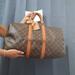 Louis Vuitton Bags | Authentic Louis Vuitton Keepall 45 Bandouliere Satchel Duffel Travel Boston Bag. | Color: Brown/Cream | Size: Os
