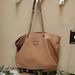 Tory Burch Bags | Authentic Tory Burch Marion Tan Leather Inner Pockets Double Handles Tote Bag | Color: Tan | Size: Os