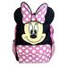 Disney Accessories | Disney Minnie Mouse Face Back To School Backpack With 3d Ears | Color: Pink/White | Size: Osg