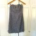 J. Crew Dresses | J Crew Strapless Cocktail Dress | Color: Gray/Purple | Size: 8