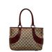 Gucci Bags | Gucci Gg Canvas Tote Bag Shoulder 113011 Beige Red Leather Ladies | Color: Cream | Size: Os