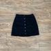 Brandy Melville Skirts | Black Corduroy Skirt | Color: Black | Size: S