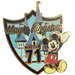 Disney Jewelry | Disney Wdw Magic Kingdom 1971 Pin Mickey's Magical Greeting | Color: Black/Blue | Size: Os