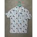 Disney Shirts | Disney Shirt Adult Medium Blue Lilo Stitch American Flag Print Button Up Men New | Color: Blue | Size: M