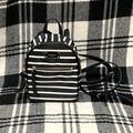 Kate Spade Bags | Kate Spade Black & White Striped Mini Backpack Purse | Color: Black/White | Size: Os