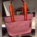 Coach Bags | Coach Small Canvas And Smooth Leather Shoulder Tote Light Raspberry Multi Ck168 | Color: Pink | Size: Os