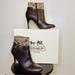 Coach Shoes | Coach Messina Women Leather Ankle Bootie With Signature Monogram Canvas | Color: Brown | Size: 8