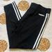 Adidas Pants & Jumpsuits | Classic Adidas Three Stripes Cropped Athletic Workout Lounge Leggings | Color: Black/White | Size: L