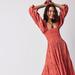 Free People Dresses | Free People Dahlia Embroidered Maxi Dress Large | Color: Orange | Size: Various