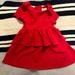 Kate Spade Dresses | Kate Spade New York Red Bow Shoulder Layered Dress Girls Size 2t | Color: Red | Size: 2tg