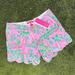 Lilly Pulitzer Shorts | *Nwt* Lilly Pulitzer Buttercup Knit Shorts - Mandevilla Baby Always Worth It | Color: Green/Pink | Size: Various