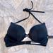 Victoria's Secret Swim | 36a Halter Bombshell Add 2 Cups Swimsuit Black Bikini Swim Top New | Color: Black | Size: 36a