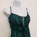 Free People Dresses | Intimately Free People Womens Meant To Be Printed Mini Dress Size S Green Tie | Color: Black/Green | Size: S
