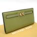 Michael Kors Bags | Michael Kors Reed Large Snap Bifold Wallet | Color: Gold/Green | Size: Os