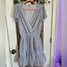 Michael Kors Dresses | Michael Kors Short Sleeve Stripe Dress | Color: Blue/White | Size: L