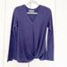 Anthropologie Sweaters | Anthropologie Sunday In Brooklyn Navy V-Neck Twist Hem Front Knot Sweater Top Xs | Color: Blue/Purple | Size: Xs