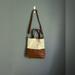 Free People Bags | Free People Canvas Vegan Leather Tote Bag | Color: Brown/Cream | Size: Os