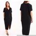 J. Crew Dresses | J. Crew X Universal Standard Cupro Tunic Dress | Color: Black | Size: Xl