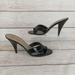 Jessica Simpson Shoes | Jessica Simpson Womens Slip On Sandal Heels Size Black Patent Leather | Color: Black | Size: 9.5