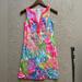 Lilly Pulitzer Dresses | Lilly Pulitzer, Sz 0, Ryder Shift, Print: Lovers Coral | Color: Blue/Pink | Size: 0