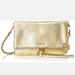 Michael Kors Bags | Michael Kors Gold Leather Python Embossed Corrine Crossbody Flap Bag | Color: Gold | Size: Os