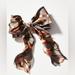 Anthropologie Accessories | Anthropologie Silk Bow Hair Clip | Color: Cream/Gray | Size: Os