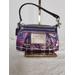 Coach Bags | Coach Poppy Plaid Wristlet Handbag Womens Color Purple/Pink | Color: Purple | Size: Os