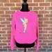 Disney Shirts & Tops | Disney Vintage Tinker Bell Sweatshirt | Color: Green/Pink | Size: Lg