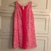 Lilly Pulitzer Dresses | Girls Pink And White Lily Pulitzer Dress, Gold Zipper, Size Large | Color: Pink/White | Size: Lg