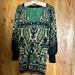 Free People Dresses | Free People Sweater Mini | Color: Blue/Green | Size: Xs