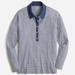 J. Crew Tops | J.Crew Nwt Relaxed Stretch Linen-Blend Stripe Top M | Color: Blue/White | Size: M