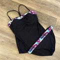 Athleta Swim | Athleta Two-Piece Swimsuit, 36 D/Dd Tankini Top And Size Large Bikini Bottoms! | Color: Black | Size: 36 D/Dd Large