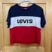 Levi's Tops | Levi Red White Blue Slight Crop T-Shirt Size S | Color: Blue/Red | Size: S