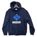 Columbia Shirts | Columbia Men`S Fleece Hoodie Size Medium Navy Blue Sweatshirt Pullover Logo | Color: Blue | Size: M