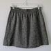 J. Crew Skirts | J. Crew Womens Charcoal Gray Tweed Elastic Waist Pull On Mini Skirt Size 8 | Color: Gray | Size: 8