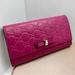 Gucci Bags | Euc Gucci Pink/Purple Guccissima Leather Long Continental Wallet | Color: Pink/Purple | Size: 7.5” X 4”