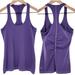 Lululemon Athletica Tops | Lululemon Ruched Cool Racerback Tank Top Heathered Purple Small 6 Xs 4 | Color: Purple | Size: 6