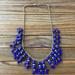 J. Crew Jewelry | 2 J Crew Royal Blue Crystal Acrylic Bead Fringe Necklace Gold Tone Hardware! Euc | Color: Blue/Gold | Size: Os