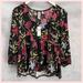 Anthropologie Tops | Anthropologie Dolan Cherie Silky Babydoll Top Shirt S | Color: Black | Size: S