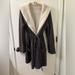 Anthropologie Intimates & Sleepwear | Anthropologie Saturday Sunday Drawstring Robe Gray White Plush Sherpa Lined Sz L | Color: Gray/White | Size: L