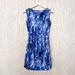 Athleta Dresses | Athleta Wailea Astra Sleeveless Dress In Baja Blue Size 2 | Color: Blue/Tan | Size: 2