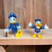 Disney Toys | Disney Exclusive Donald Duck Police Officer Pvc Figures Cale Toppers 3" & 2" | Color: Blue/Yellow | Size: 2-3”