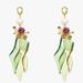 Kate Spade Jewelry | Kate Spade New York Rooftop Garden Rhinestone Pearl Drop Statement Earrings | Color: Gold/Green/Red/Tan | Size: See Description