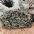 Kate Spade Bags | Kate Spade Scrunchy Sequin Fabric Convertible Clutch Silver K9355 Nwt Crossbody | Color: Gray/Silver | Size: 11"W X 5"H X 3.5"D